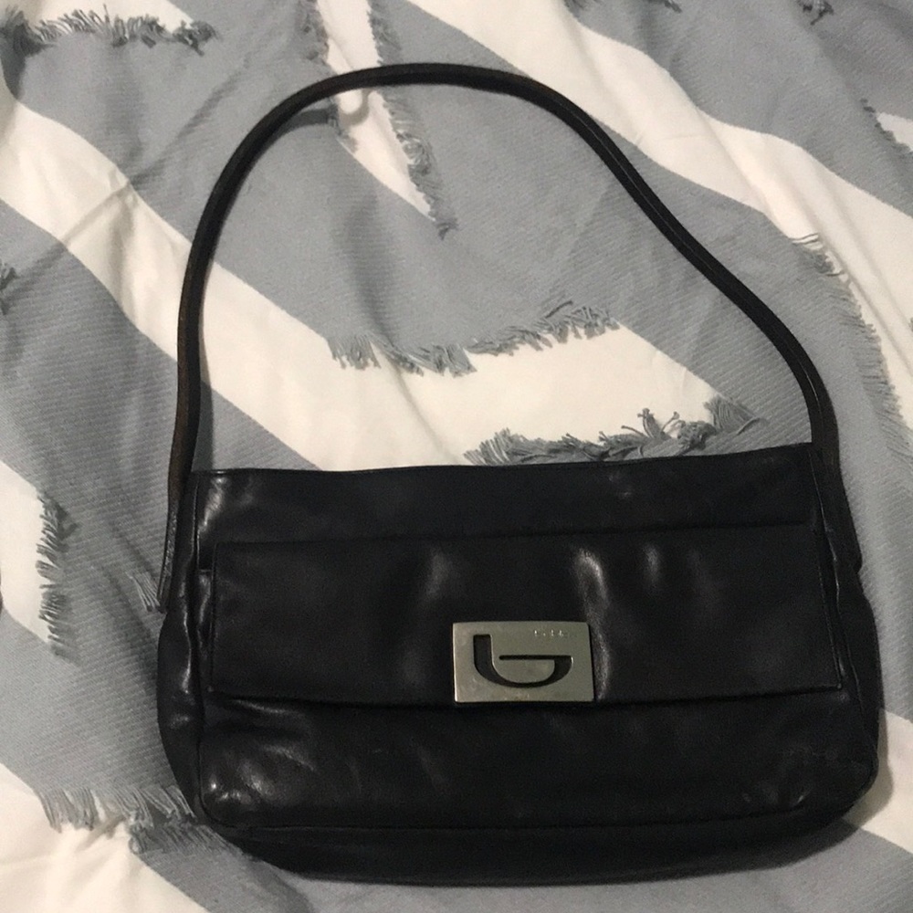 Black leather Byblos bag in great condition!